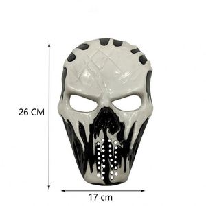 Máscara de Esqueleto Animada con Fuego Fantasma Negro, Accesorios de Decoración para Fiesta de Halloween, Venta al Por Mayor - Product Image 2