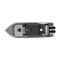 Bateau de pêche en aluminium de haute qualité à prix avantageux, neuf, 9m, moteur hors-bord essence 250HP