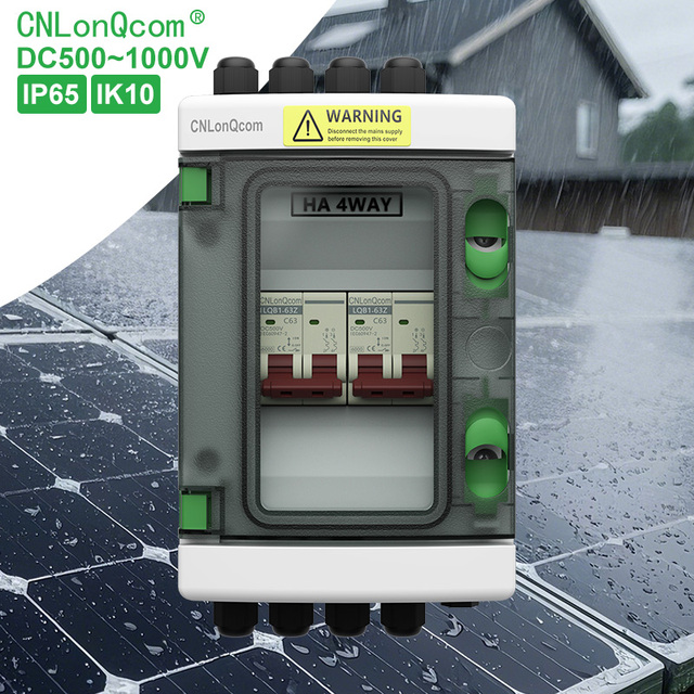 CNLonQcom Customized DC500V 1-in-1 Home Factory Photovoltaic Solar Panel Combination Box IP65 Waterproof Easy Install