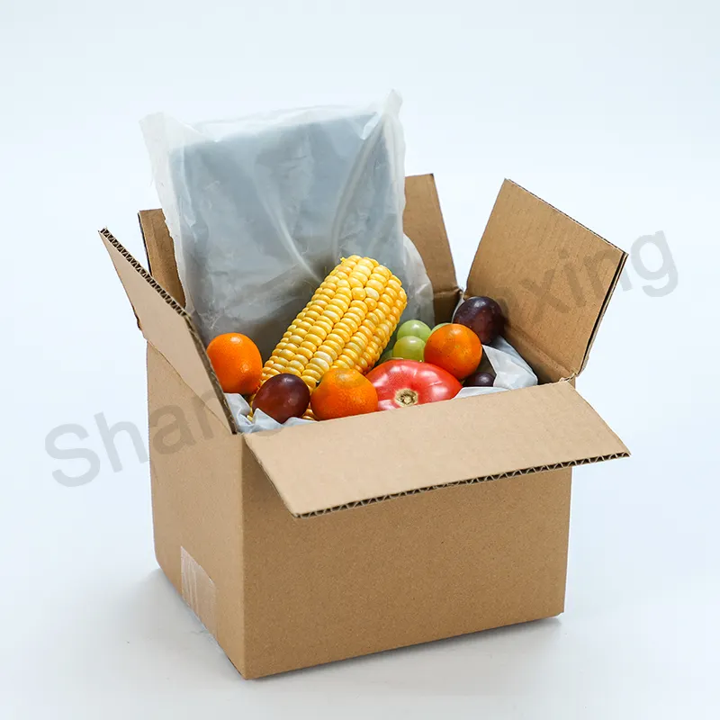 Экологичный хлопковый блок, пищевой термобокс, коробка для перевозки фруктов, гофрированная картонная коробка для упаковки и доставки