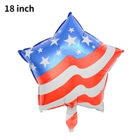 Ballons en aluminium USA en forme de drapeau étoile à cinq branches, pour la Fête de l'Indépendance américaine, la remise des diplômes, Thanksgiving, patriotiques, flottants à l'hélium