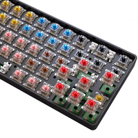 Teclado Gaming Mini Inalámbrico K68 de Alta Calidad con Retroiluminación RGB, 68 Teclas Intercambiables, Modo Dual 2.4G/BT5.0 y Color Personalizable