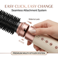 6 en 1 Auto Wrap Ionic Volumizer Sèche-cheveux Peigne Styler DC haute vitesse avec sèche-cheveux en une étape Brosse à air chaud pour le lissage