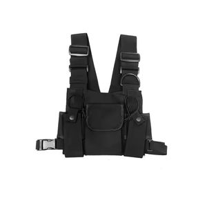 モールチェストバッグラジオホルスターホルダー機能的な戦術的なベストリグBaofengトランシーバー用ナイロンワークベスト - Product Image 1