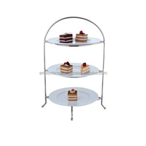 Vente chaude Plateau de service rond à 3 niveaux Plateau à gâteau à trois niveaux Stand High Tea Cake Stand - Product Image 2
