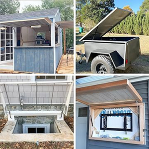 2PCS 20 "Gas Prop Spring Strut 20 Inch pour Camper Shell RV Bed Tonneau Cover Storage Box Door Floor Hatch Window Lift Struts - Product Image 6