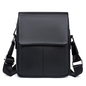حقيبة كتف رجالية خفيفة الوزن للمكتب والأعمال من المورد، حقيبة جانبية من الجلد الصناعي الفاخر - Product Image 1
