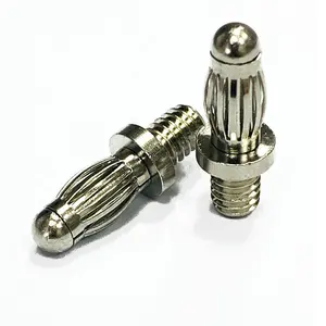 Kustom soket pria dan wanita kabel solder kawat baterai konektor 4.0mm colokan pisang terminal pin