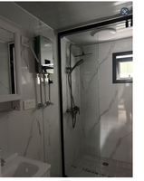 Maison conteneur extensible à double aile certifiée CE, préfabriquée et modulaire, personnalisable pour dortoir, complexe hôtelier, villa