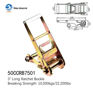 สายรัด<span class=keywords><strong>แบบ</strong></span>หัวเข็มขัดยาว 3 นิ้ว สำหรับงานหนัก รับน้ำหนักได้สูงสุด 10000 กก. สำหรับยึดสินค้าในรถบรรทุกและ<span class=keywords><strong>รถ</strong></span>พ่วง - Product Image 4