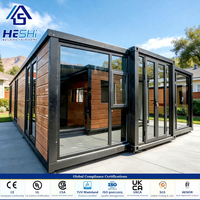 Nouvelle conception de maison conteneur préfabriquée extensible de 40 pieds ou 20 pieds, avec 1, 2, 3, 4 ou 5 chambres, salle de bain pliable, maison mobile, cabane