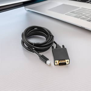 Cable adaptador Mini Dp a Vga de 1,8 metros chapado en oro para duplicación de pantalla de ordenador - Product Image 1