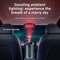 Diffuseur de parfum intelligent pour voiture, aromathérapie, lampe d'ambiance, métal, capacité 50-100 ml, désodorisant, parfum
