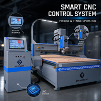 Machine de fraisage CNC à broche rotative ATC 9 kW pour panneaux composites en aluminium