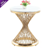 Table de présentation de gâteaux de mariage Sino Perfect Promotion Gold pour événements et fêtes
