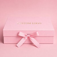 Maßgefertigte Großhandels-Geschenkbox in Rosa mit Magnetverschluss und Satinband Luxusverpackung OEM ODM Hersteller