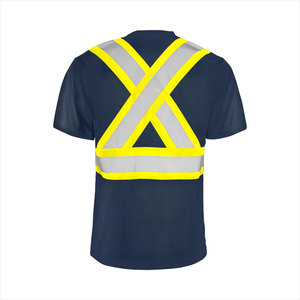 Vêtements de travail haute visibilité, t-shirt de sécurité réfléchissant, vente en gros, logo personnalisé, construction, t-shirt haute visibilité pour l'hiver - Product Image 2