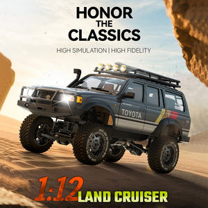 Classiques Land Cruiser LC80 1:12 échelle modèle RC voitures tout-terrain 2.4Ghz jouets télécommandés proportionnels complets avec cadeaux d'éclairage - Product Image 2