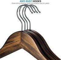 Tailai Hout Pak Hangers Voor Kleding Premium Kwaliteit Houten Kleerhangers Met Logo Sterk En Duurzaam Pak Hangers Natuur