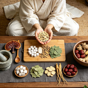 Comprimés de Poria, gingembre, feuille de lotus, astragale, ginseng, <span class=keywords><strong>réglisse</strong></span>, ganoderma, marque privée OEM - Product Image 5