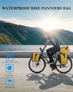 Sacs de vélo étanches soudés pour transport extérieur, grands sacs de selle de vélo pour le cyclisme et les voyages - Product Image 3