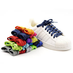 Lacets de chaussures réfléchissants élastiques Weiou, lacets plats pour chaussures tendance - Product Image 1