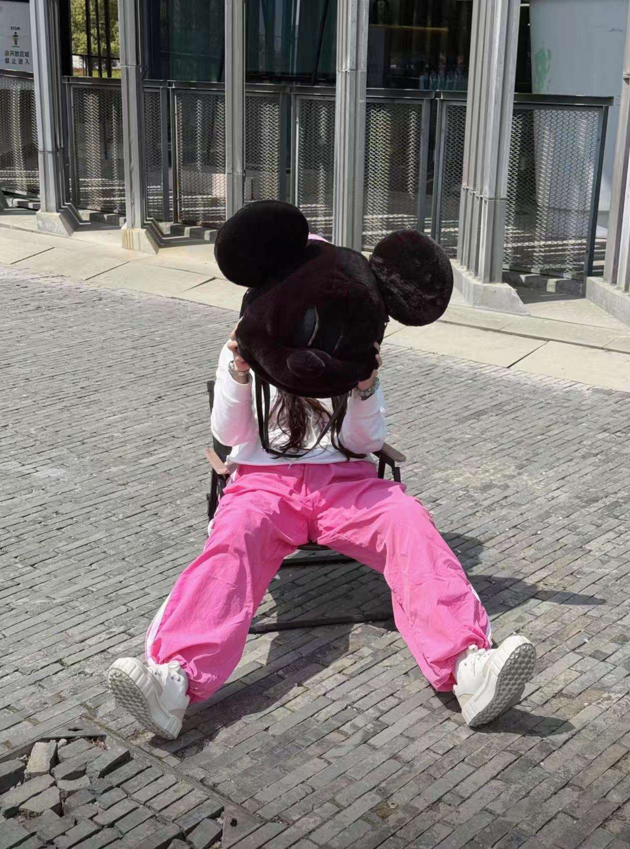 Sac grand format Mickey Mouse noir