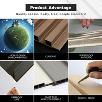 Panel de Pared Personalizado de Alta Calidad, Impermeable, Ecológico, de PVC Virgen, WPC, Geométrico, Moderno, Insonorizante y Antiestático