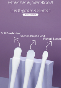 Set de Brochas de Silicona para Exfoliación Facial y Limpieza de Maquillaje con Cepillo de Limpieza en Forma de Abanico para Cuidado de la Belleza - Product Image 5