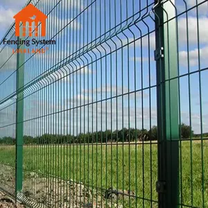 Welded Wire Mesh Fence panel in 12 gauge for garden Farm/Ranch/3d Curvy galvanized welded wire mesh fence