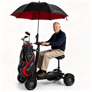 Carrito de Golf Eléctrico de 4 Ruedas, 2400W, 48V, Batería de Litio de 20Ah, Scooter de Golf Plegable con Asiento, Personalizable OEM - Product Image 5
