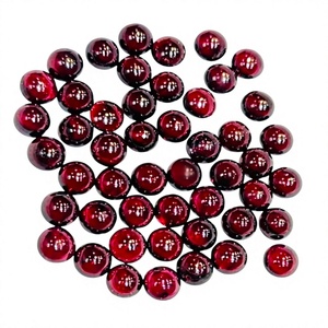 Natural <b>Garnet</b> 8MM Cabochon Loose Gemstone of All Shapes and Sizes for Jewelry Making - Product Image 1