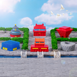 Vente en gros de lieux d'intérêt mondiaux de simulation Architecture de repère Micro ornement de paysage Artisanat en résine personnalisé - Product Image 1