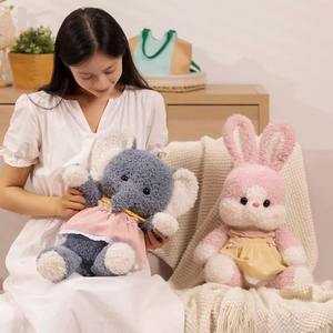Grosir mesin cakar boneka hewan besar hadiah figur berbulu ulang tahun anak-anak boneka kelinci mewah lucu - Product Image 3