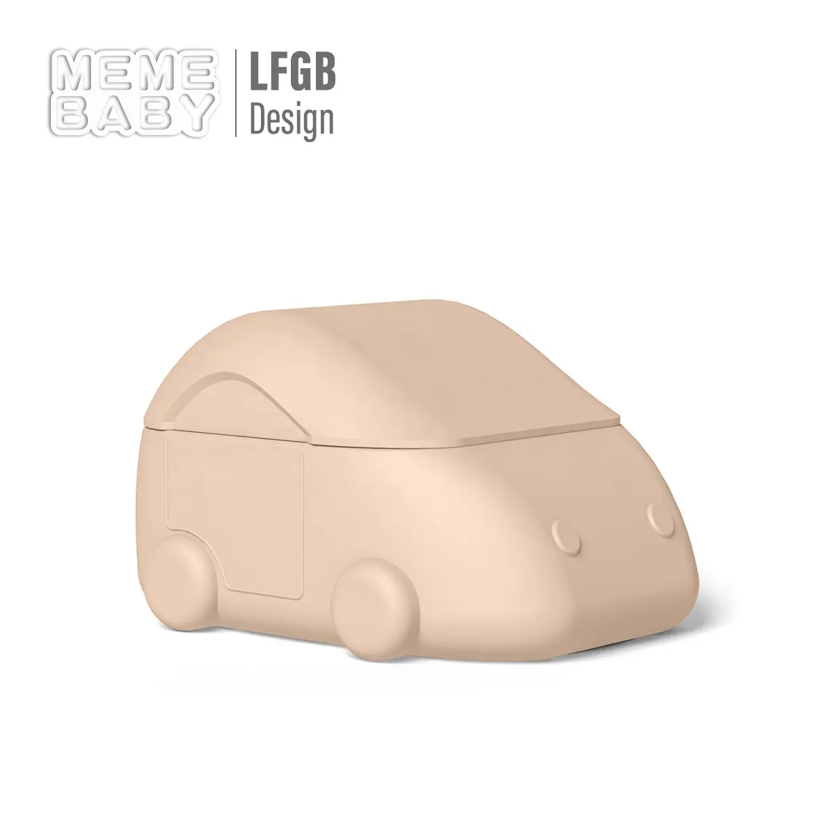 Set di alimentazione in Silicone stile europeo riutilizzabile adorabile adorabile zuppa per bambini ciotola per auto in Silicone colorato con coperchio