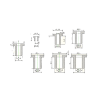Oeillets en silicone de type T en PVC à performance optimale Boucle de câble de retenue en EPDM durable Joint de bonde dynamométrique en caoutchouc industriel NBR