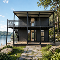 Maison préfabriquée moderne à deux étages, écologique, certifiée CE ISO, kits de maisons modulaires en conteneurs à deux étages