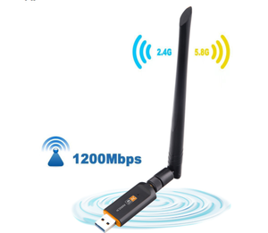 Realtek RTL8812BU 1200Mbps USB 3.0 Android Tablet Dual Band Wifi Adapter 1300Mbps Usb Wifi Dongle With External Antenna