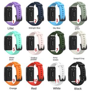 Bracelet de montre en silicone pour <span class=keywords><strong>Band</strong></span> 6 Pro/<span class=keywords><strong>Honor</strong></span> <span class=keywords><strong>Band</strong></span> 6/7 avec boucle à ardillon - Product Image 1
