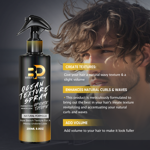 CPNP GPSR EU AU US EXCLUSIVE Marque Privée <span class=keywords><strong>Spray</strong></span> Volumisant Hydratant à Base d'<span class=keywords><strong>Eau</strong></span> et de Sel Marin pour <span class=keywords><strong>Cheveux</strong></span> Bouclés pour Hommes et Barbiers - Product Image 1