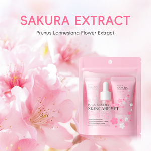Set de Cuidado Facial LAIKOU Sakura 3 Piezas Hidratante Reduce Líneas Finas Ilumina el Tono de la Piel con Crema para Ojos y Sérum - Product Image 3