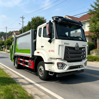 Nouveau camion compacteur à ordures diesel manuel SINOTRUK HOWO NX 6x4 16CBM 371HP à vendre
