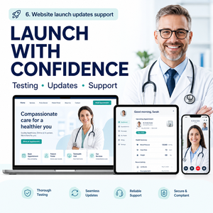 Diseño de Sitios Web de Atención Médica con Seguridad HIPAA para Tablet MAC, Portal Médico para Pacientes, Plataforma de Software de Telesalud - Product Image 6