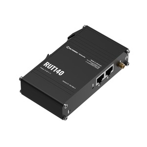 Teltonika RUT140 Industrial <b>Router</b>, 2x RJ45 100Mb/s, IP30 - Product Image 1