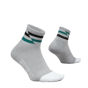 Racing <b>Socks</b> Gray Ankle <b>Socks</b> With Green And <b>Black</b> Stripes Breathable Performance Racing <b>Socks</b> For Adults Summer Sport Wear - Product Image 1