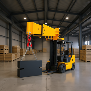 Forklift <b>Boom</b> Extension Attachment 3000 Kg Capacity Manual Operation For Construction Works - Product Image 2