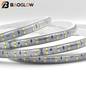 High Brightness 12mm 120LED RGB White Led <b>Strip</b> Light IP67 Remote Control Flexible 20CM Cut Board SMD2835 DC220V Led <b>Strip</b> Light - Product Image 2