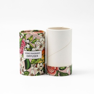 Eco-friendly Customized Design Cardboard Tube Packaging Cylinder <b>Container</b> for Cosmetic Use Embossing Recyclable Biodegradable - Product Image 4