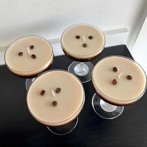 Logo imprimé personnalisé en forme de bocaux parfumés verres margarita espresso martini bougie de cocktail - Product Image 6
