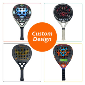 Raquetas de Tenis Personalizadas al por Mayor con Marco OEM de Diamante Esmerilado, 12K Net Graphite, Empuñadura de Nylon EVA, Fibra de Carbono 3K y Fibra de Vidrio - Product Image 3